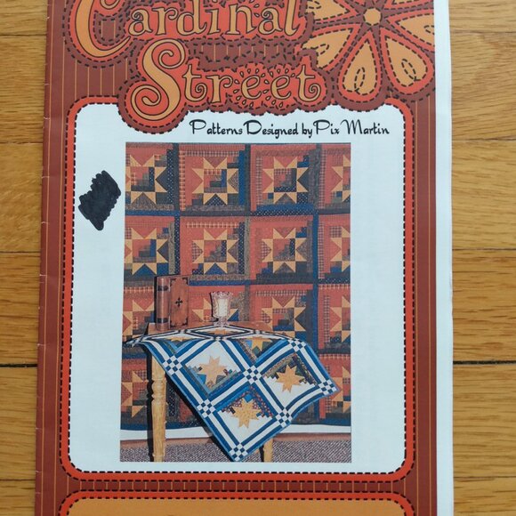 Quilt Sewing Pattern Wall 72"x90" and 27"x39" Log Cabin SawTooth Star - Picture 2 of 7